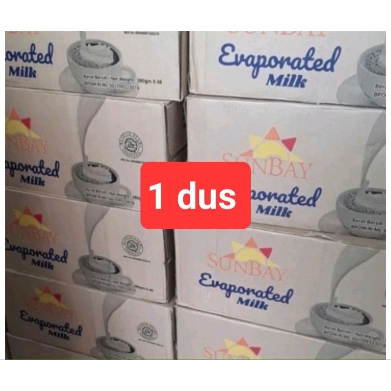 1 dus Susu Evaporasi Sunbay 380 hr x 48