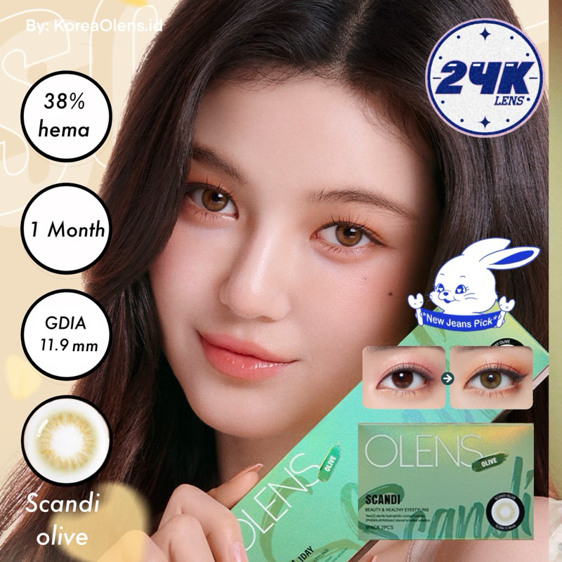 SOFTLENS OLENS ORI KOREA SCANDI OLIVE (OLIVE) 1 MONTH/BULANAN