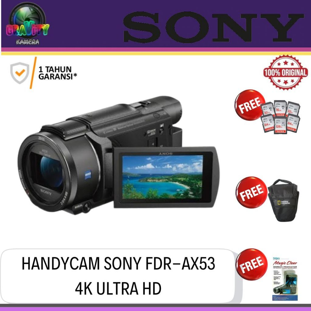 HANDYCAM SONY FDR-AX53 4K UHD / SONY FDR-AX53 / SONY AX53 HANDYCAM