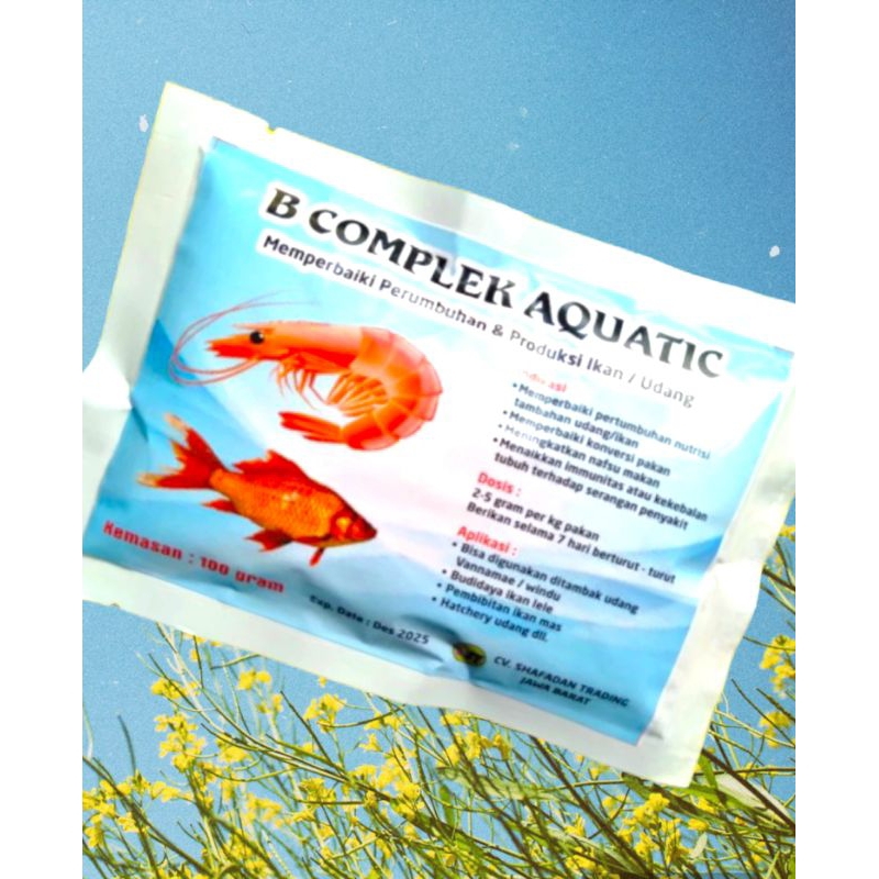 Vitamin Udang, Ikan Hias VITAMIN B KOMPLEK 100 gr