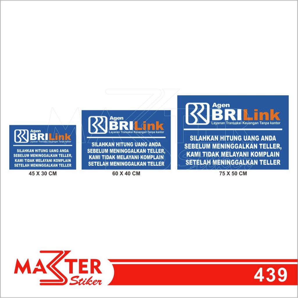 

439 - Stiker Agen BRILink, Sticker Vinyl, Premium, Tahan Air, Termurah, dan Bisa Custom