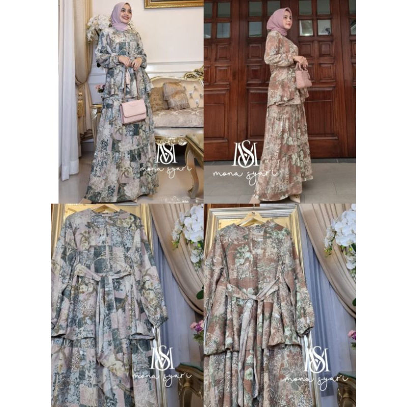 Alea one set skirt ori mona syari by me