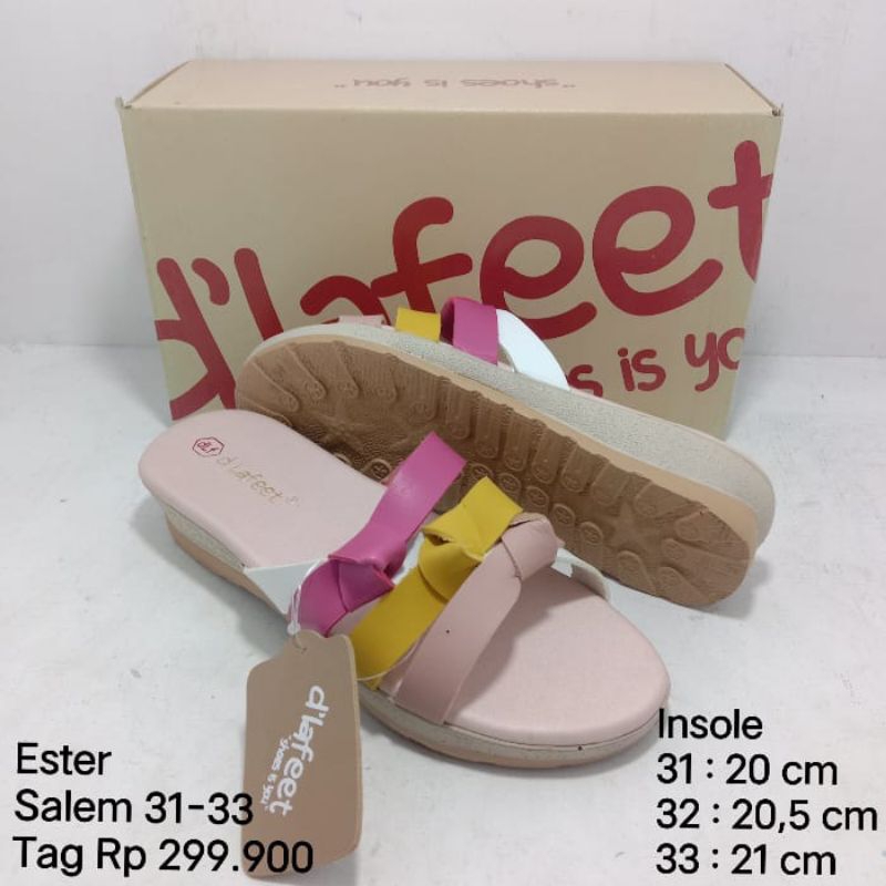 (Size 28-36) SENDAL ANAK DLAFEET WANITA&LAKI ORIGINAL