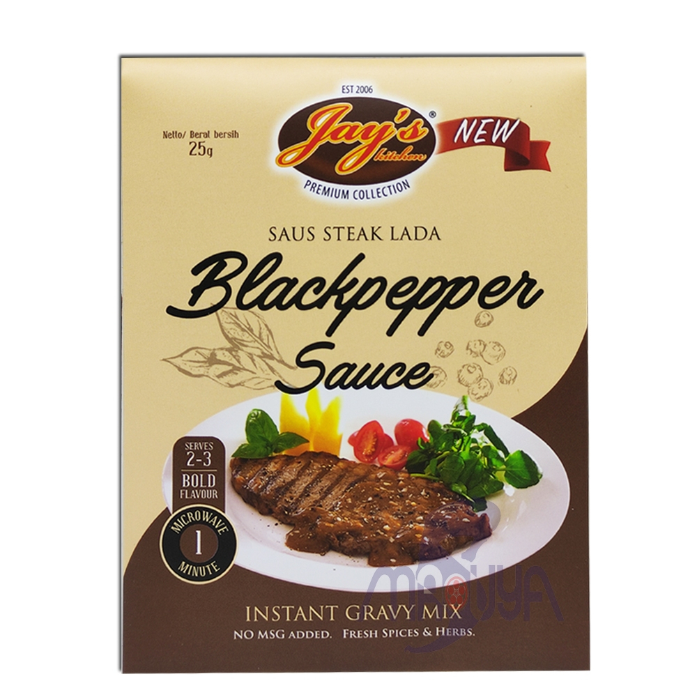 

Jay's Saus Steak Blackpepper Instant Gravy Mix 25Gr - HJP136