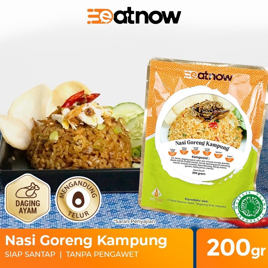 

ISQ963 KODE 77 EatNow Nasi Goreng Kampung Kambing Muda Seafood Makanan Siap Saji Makanan Instan