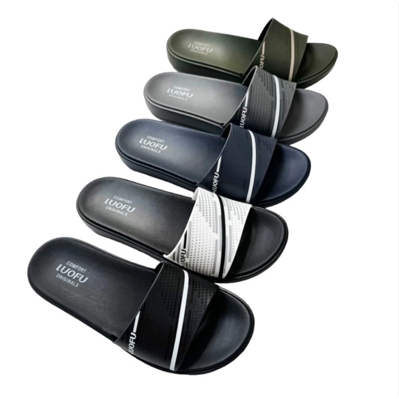 LUOFU ORIGINAL Sandal pria luofu Sendal luofu kokop import Sandal import murah size 40-44