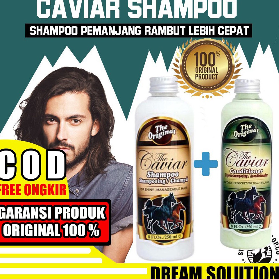 IIF198 COD Shampo Sampo Kuda Caviar Pemanjang Rambut Perawatan Penumbuh Penyubur Rambut Botak Rontok
