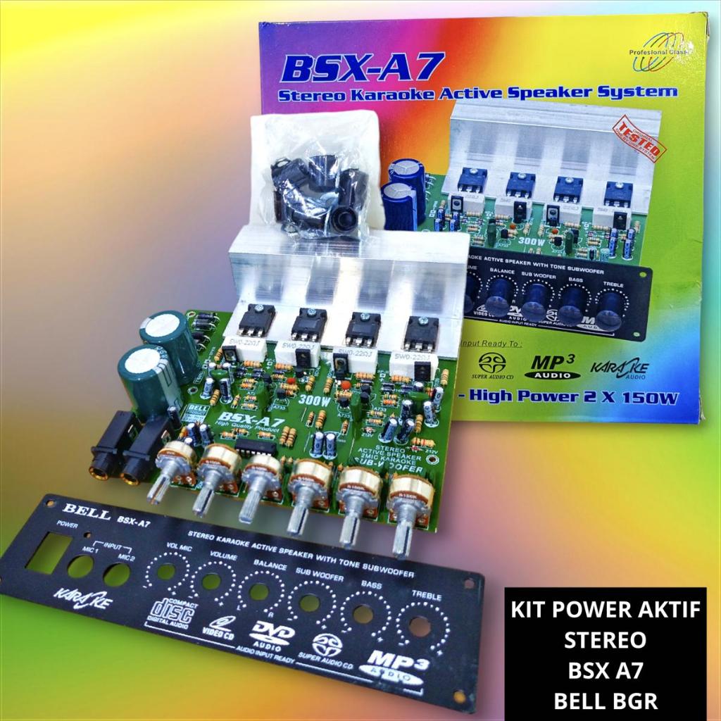 Kit Speaker Aktif Stereo BSX A7 BSXA7 Power Aktive BELL BGR