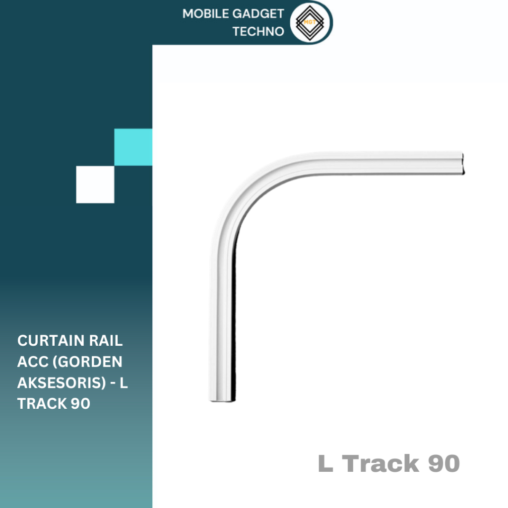 Curtain Rail Track Accessories Aksesoris Gorden Pintar - L Track 90