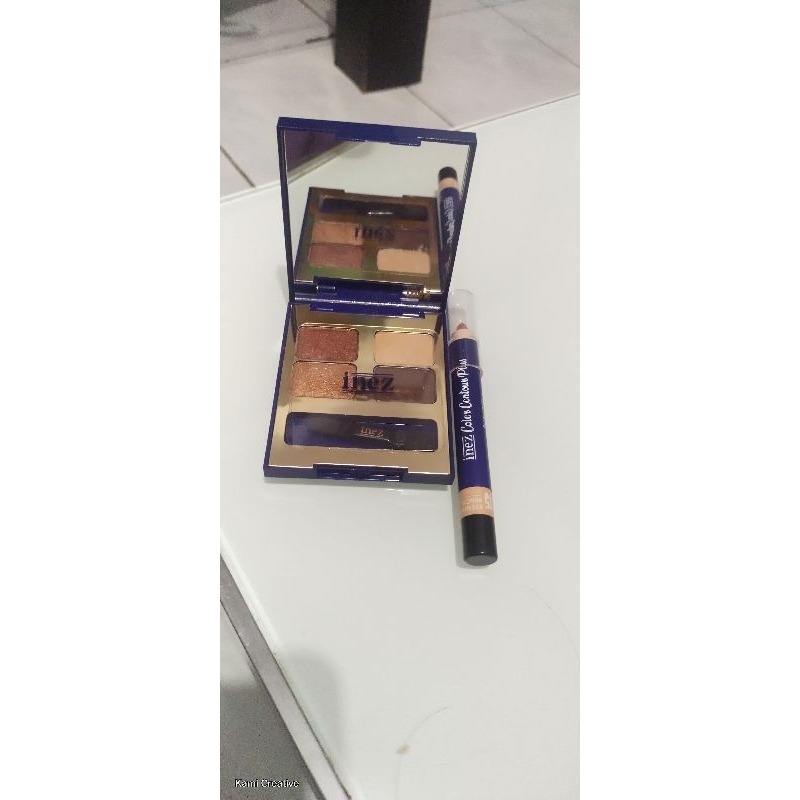 Promo Inez Cosmetic Eye Shadow with shimer atau Eye Shadow Pinsil