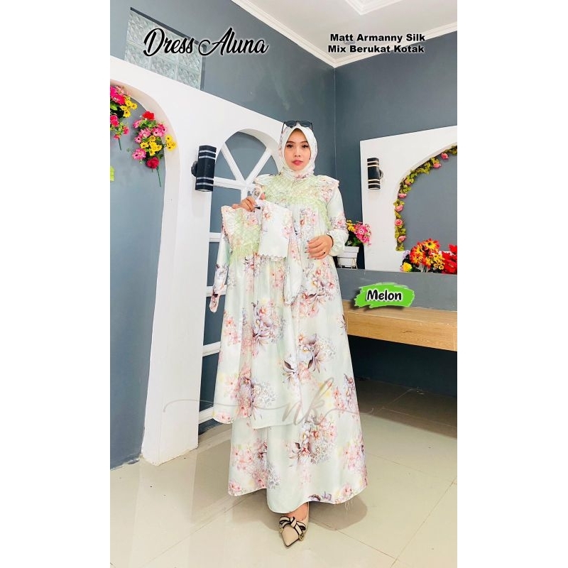 Dres Aluna set hijab// Dres dewasa aja ORI NK