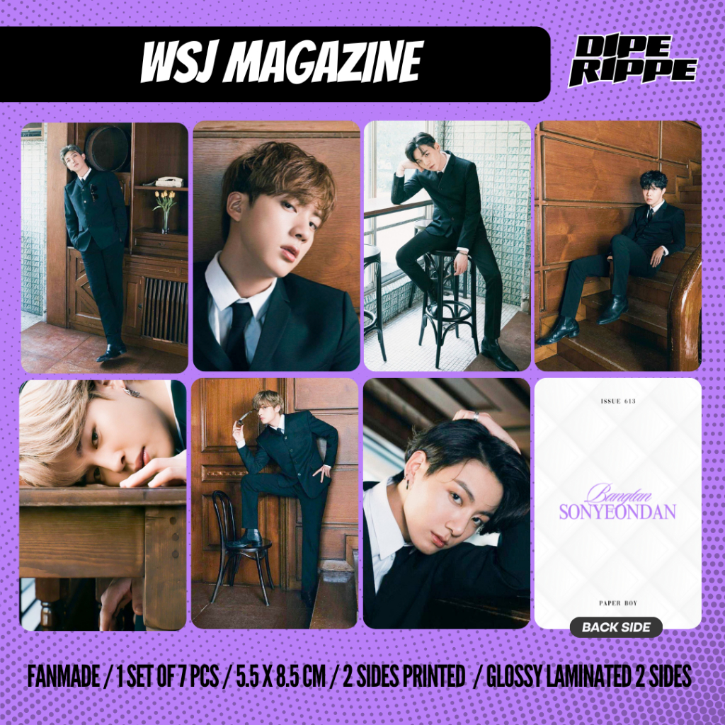 BTS - [1 SET ISI 7 PCS] BANGTAN WSJ MAGAZINE GROUP SET