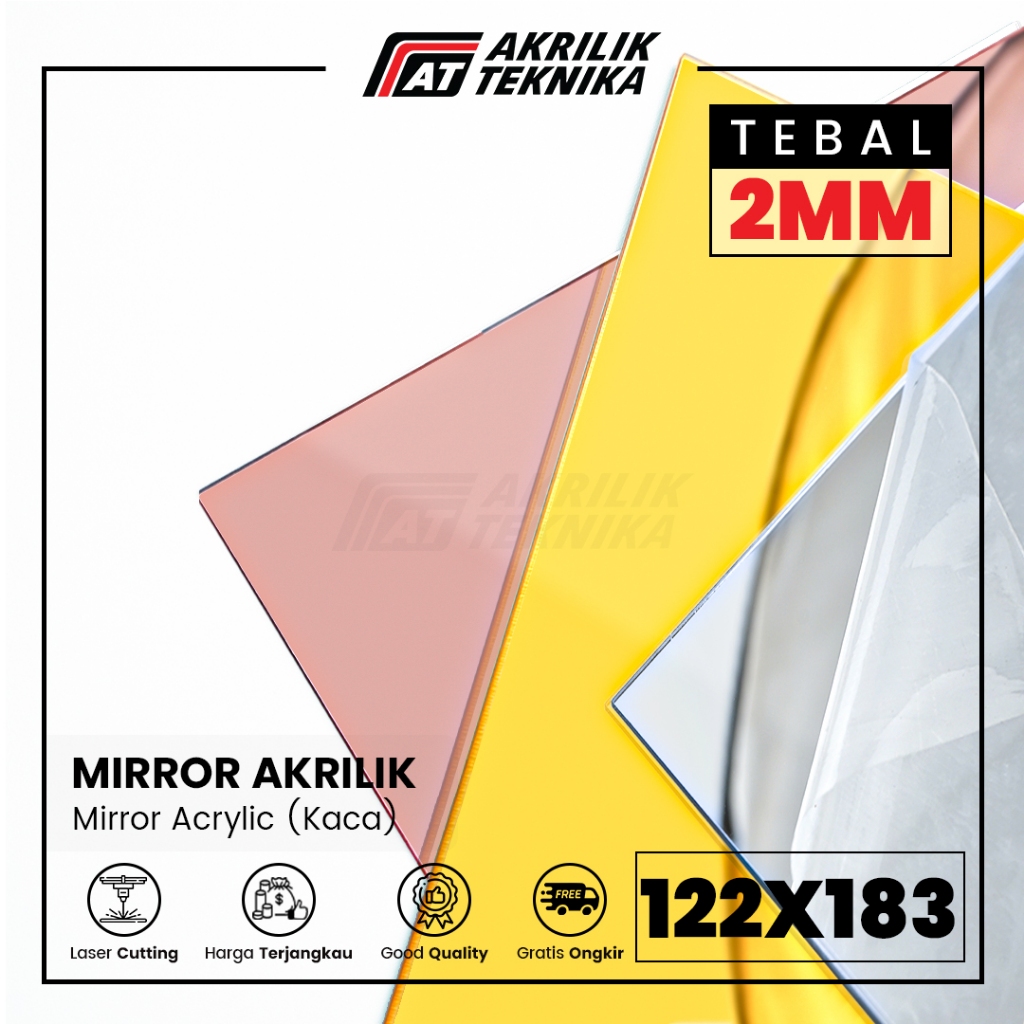

Akrilik Mirror 122x183cm / Gold Mirror / Silver Mirror / Rose Gold Mirror / Lembaran Acrylic Cermin
