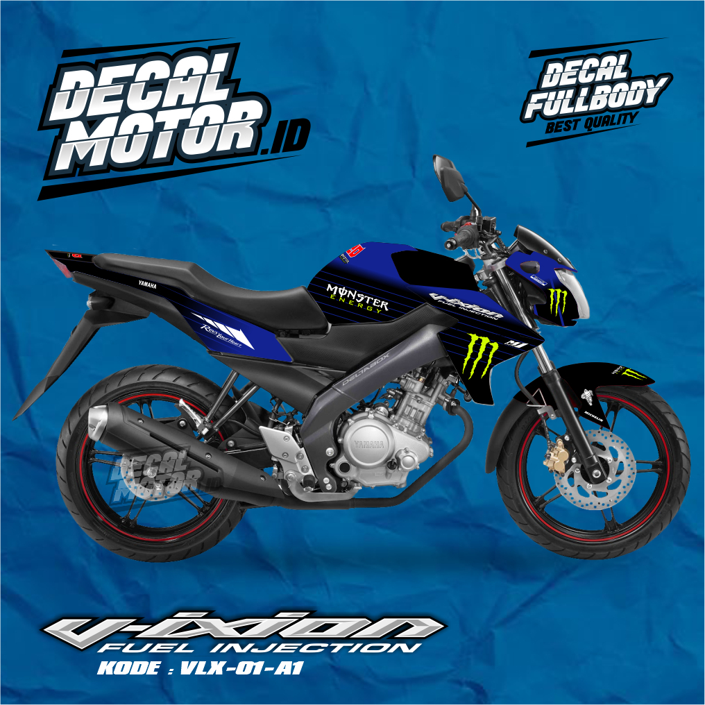 DECAL VIXION LIGHTNING FUEL INJECTION 2012 2013 2014 2015 NEW // STIKER VIXION FULLBODY MOTIF RACING