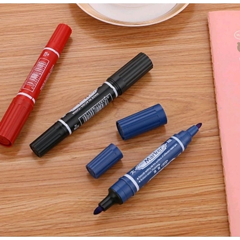 

LARGE DOUBLE SIDED MARKER PEN SPIDOL 2 SISI SPIDOL BOLAK-BALIK 2 UJUNG