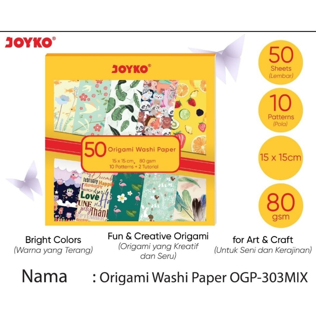 

ORIGAMI LUCU JOYKO/ORIGAMI WASHI PAPER JOYKO