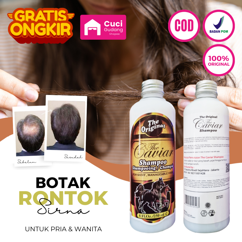 Shampo Kuda Penumbuh Rambut - Sampo Pemanjang Pelurus Rambut Penumbuh Anti Ketombe Dan Rontok Pria D