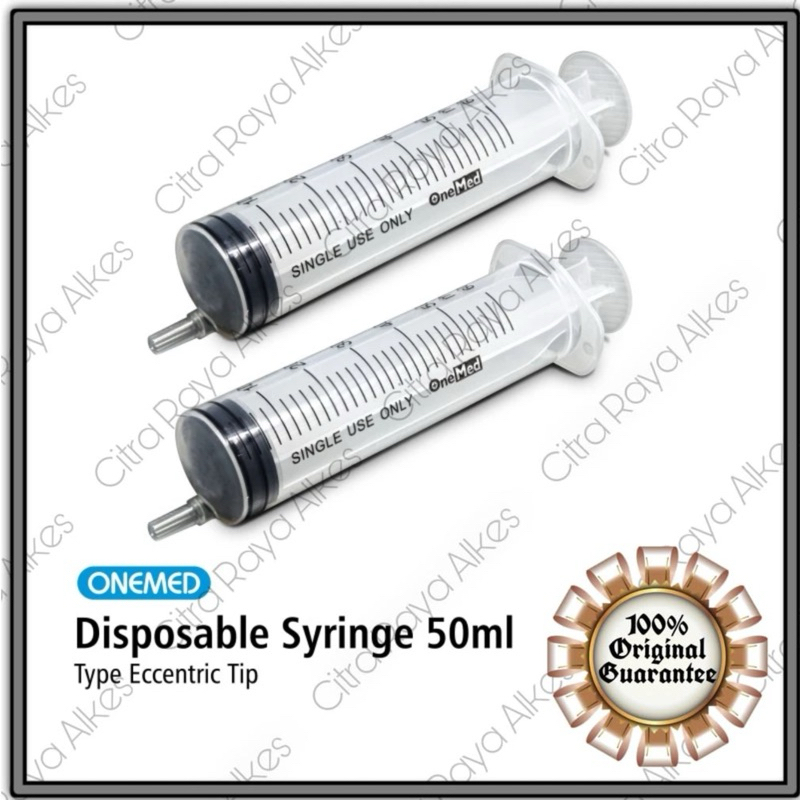 Spuit 50cc Onemed Eccentric Tip/50cc Lubang Pinggir