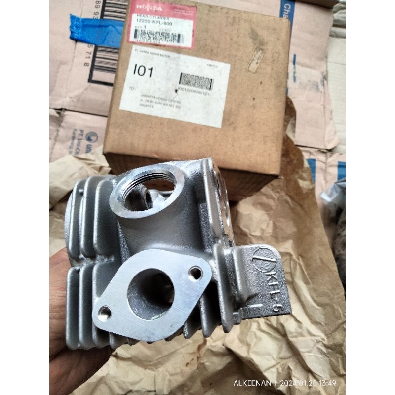 kop blok cylinder cilinder silinder head Honda Astrea legenda 2 Revo lama lancip 100cc Supra fit ori