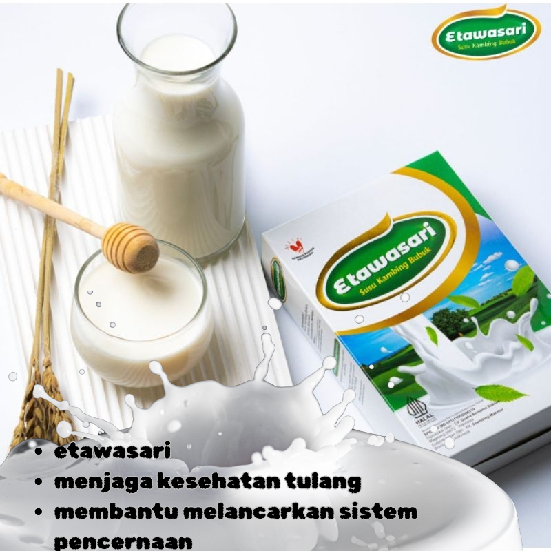 

Susu Bubuk Kambing Asli Etawasari/ Susu kambing premium Etawasari /susu untuk kesehatan