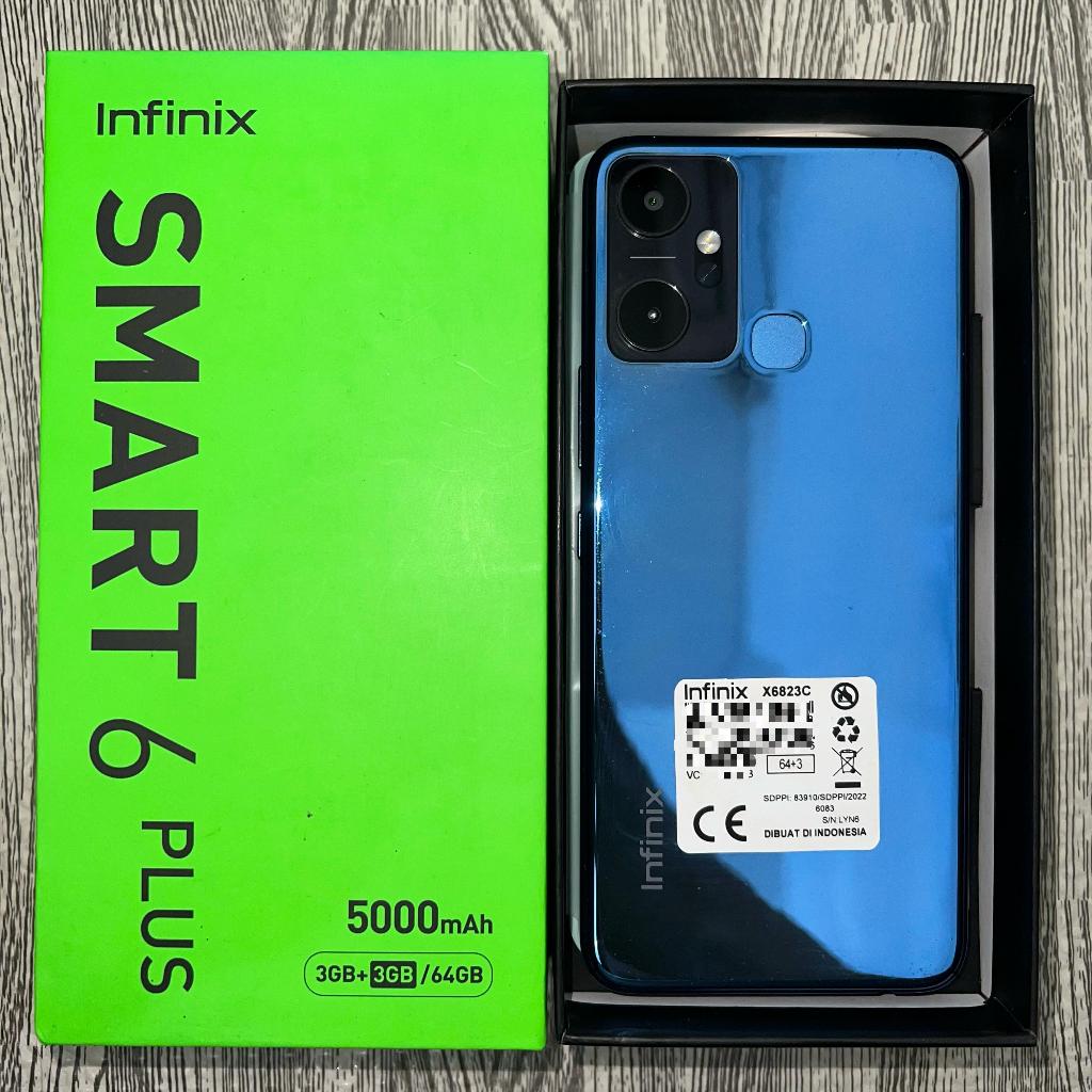 Infinix Smart 6 Plus 3/64gb Second Fullset Original Resmi