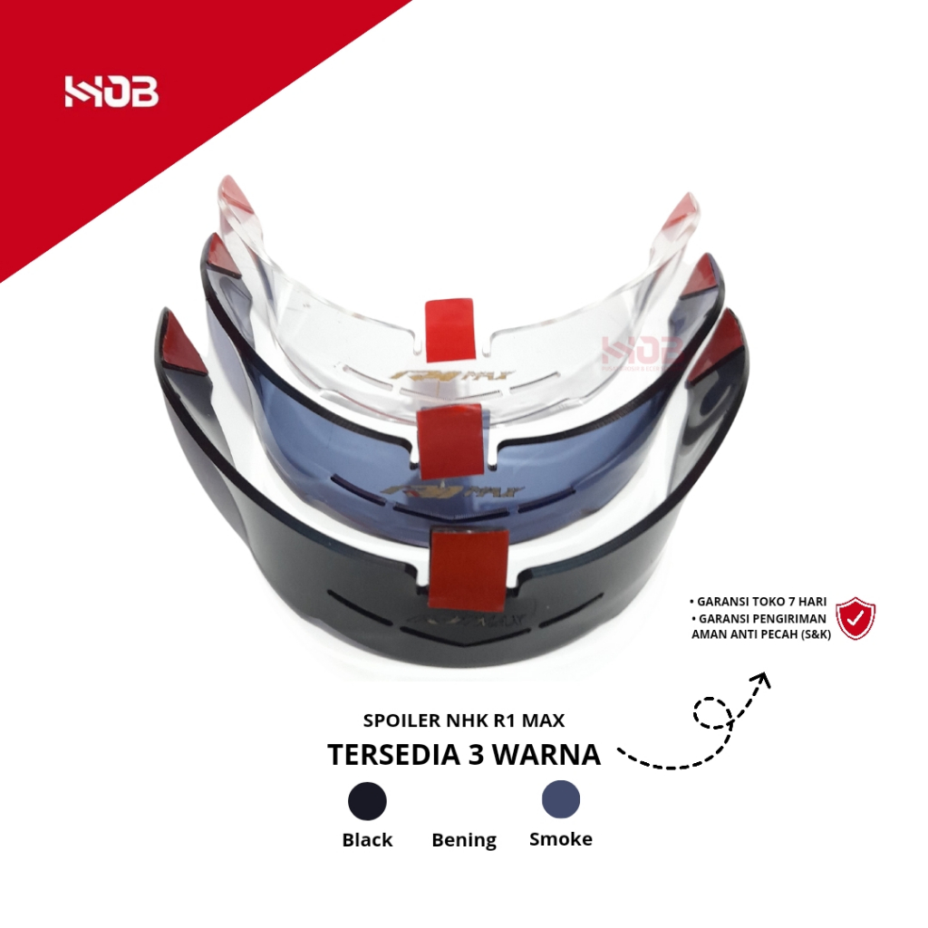 SPOILER helm NHK R1 MAX Helm Spoiler | NHK HELM SPOILER R1 MAX HELM Spoiler R1 Max - Spoiler NHK R1 