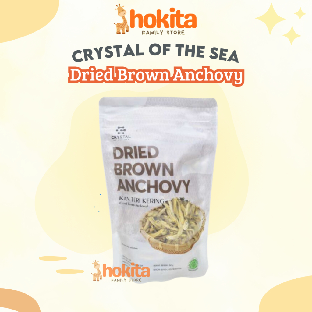 

Crystal of the Sea Dried Brown Anchovy / Ikan Bilis / Teri Jengki Kering 80gr