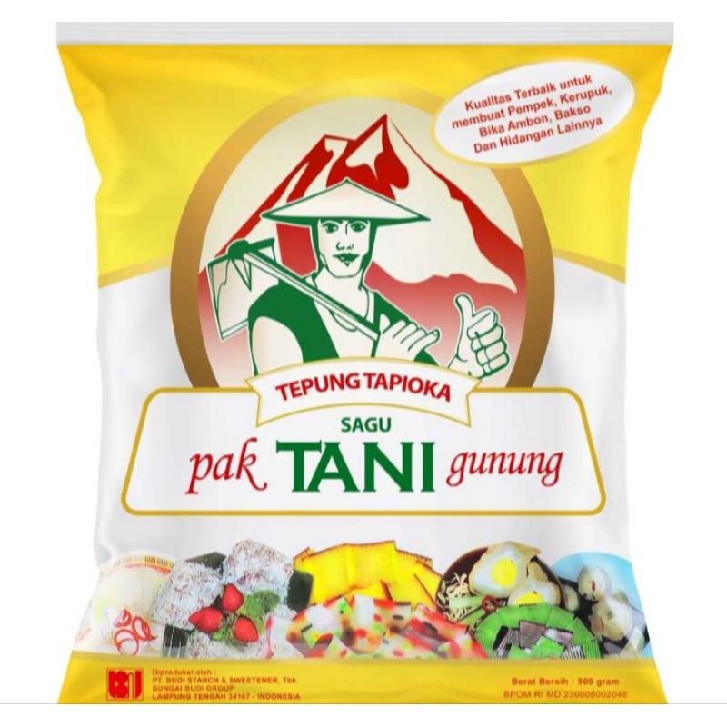 

Cap Pak Tani Gunung Tepung Tapioka 500 g