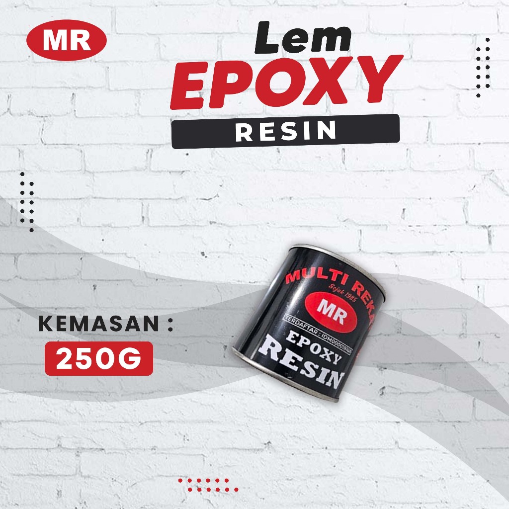 RESIN Lem Epoxy MR Kemasan Kaleng 250gram