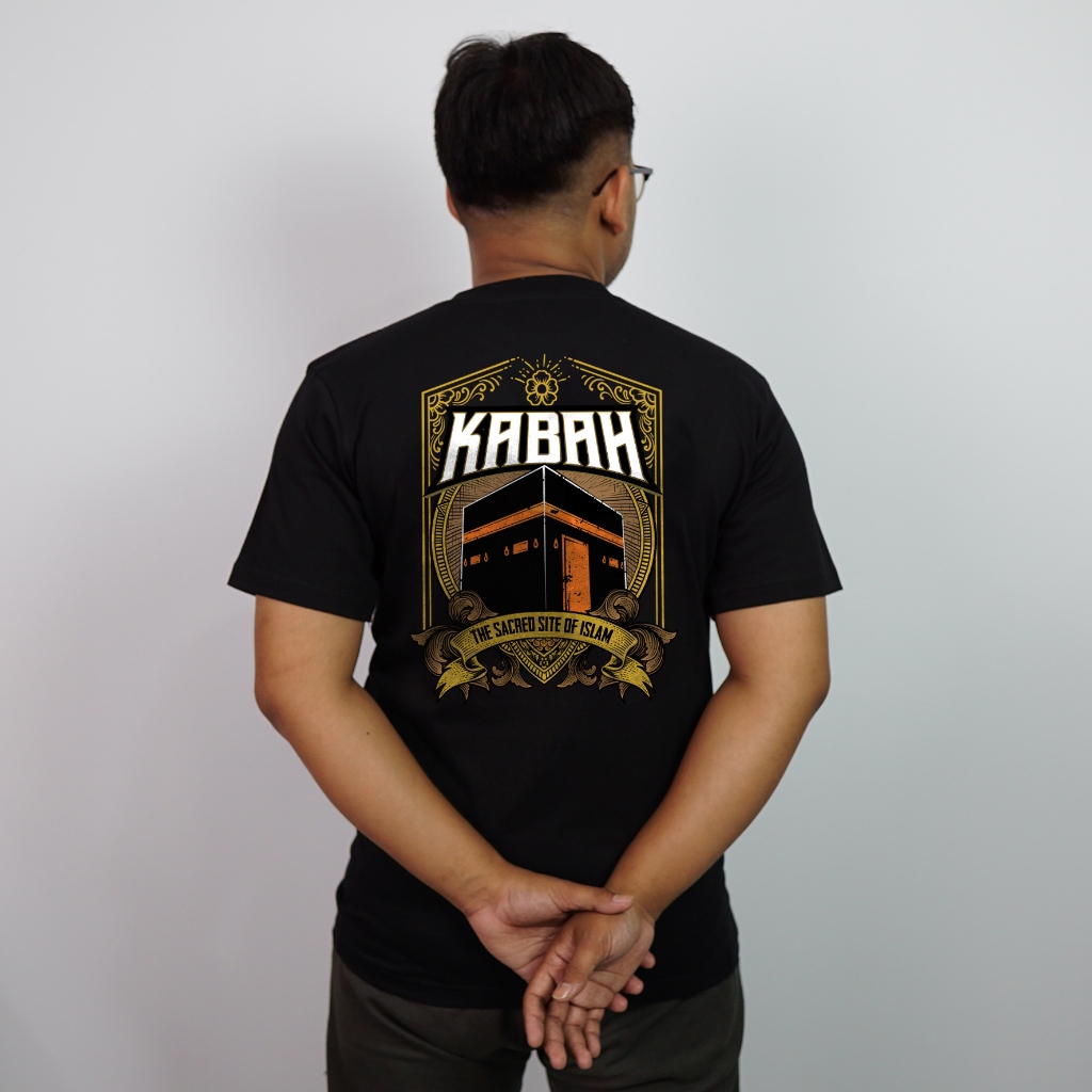 Desain Kaos Keren - Kaos Islami Keren Desain Kakbah Bahan Combed 20s Lembut dan Nyaman Standar Distr
