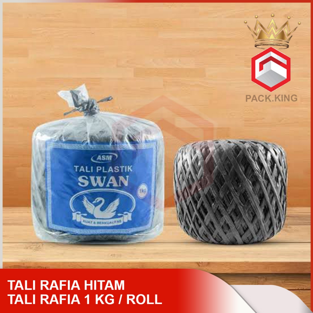 

TALI RAFIA 1Kg Hitam Besar / TALI RAFIA 1 Kg Hitam / Tali Rafia