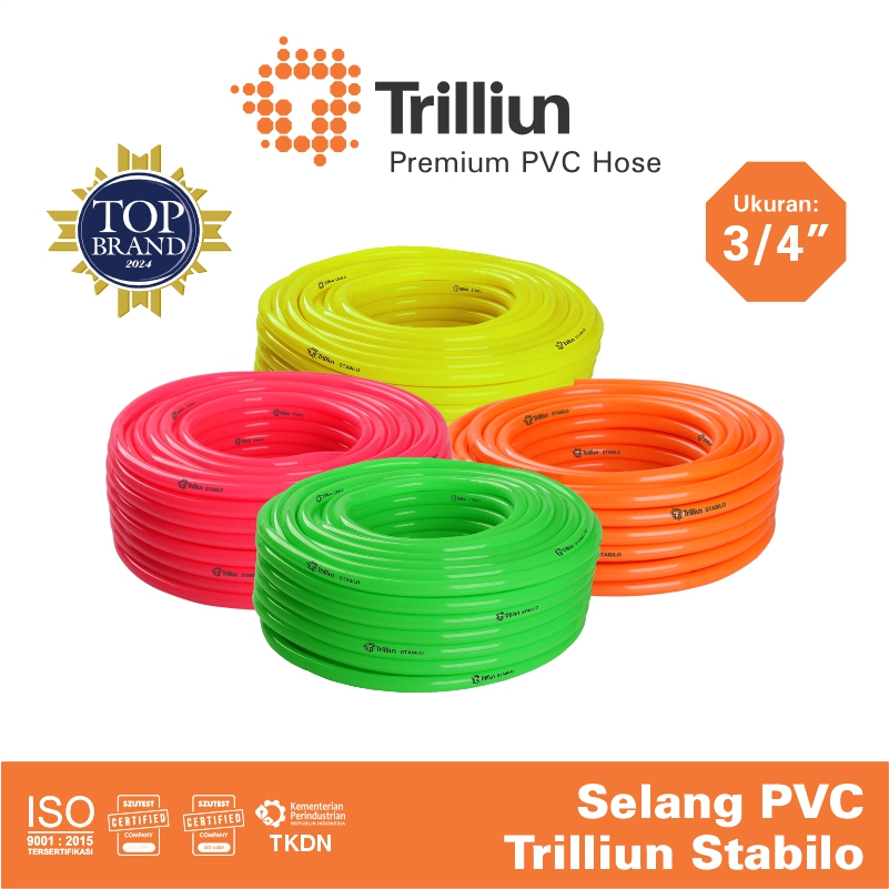 Selang Air PVC Trilliun Stabilo 3/4" Inch - 10 Meter