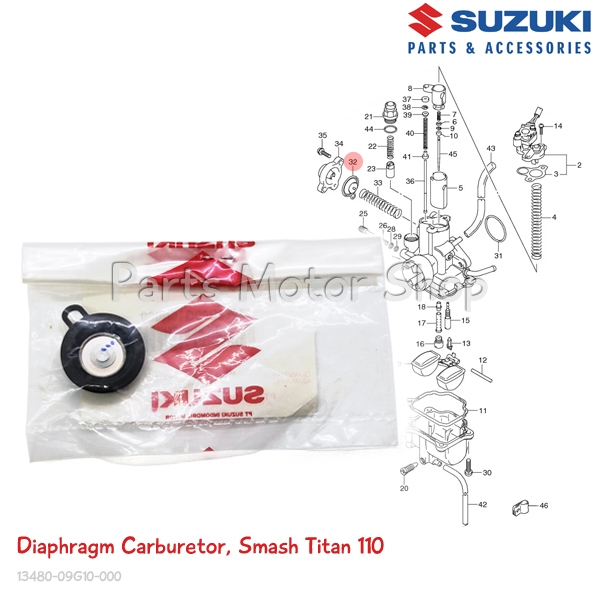 Diaphragm Karburator Original Suzuki Smash Titan 110