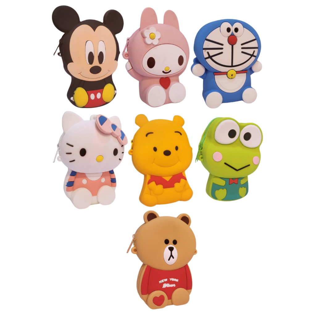 Tas Jelly Anak Rubber Karakter Import