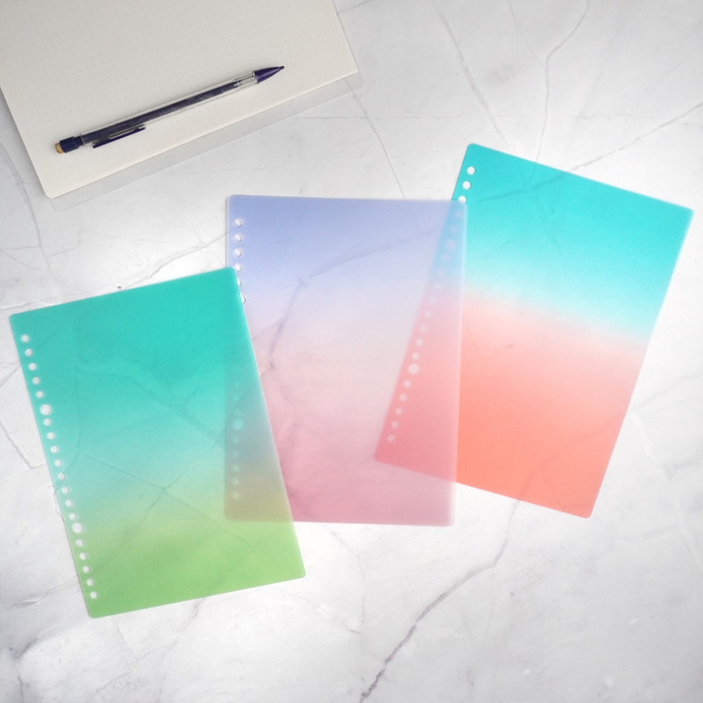 

DIY Minimalist Binder Covers Gradient Aesthetic