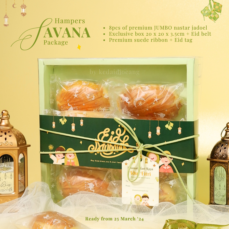 

HAMPERS LEBARAN SAVANNA / HAMPERS NASTAR / SAVANA HAMPERS / EID HAMPERS / HAMPERS NASTAR JADOEL / HAMPERS IDUL FITRI / PARSEL LEBARAN / PARCEL LEBARAN / KUE KERING LEBARAN / KUE KERING KILOAN