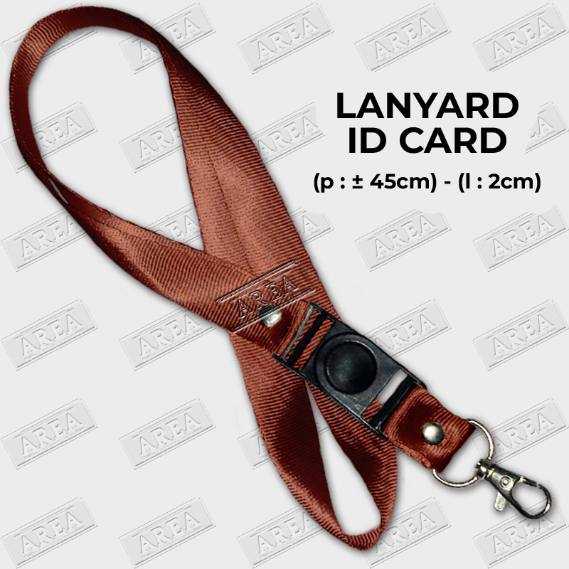 

Lanyard Cokelat ID Card/Tali Gantungan Kartu Identitas Polos