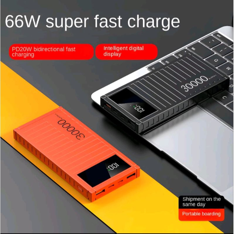 Powerbank 30000 mAh Mini with Fast Charging
