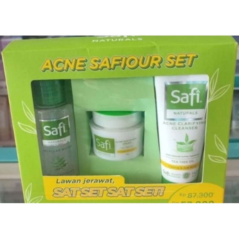 PAKET SAFI|| ACNE SAFIOUR SET || ACNE SOLUTION