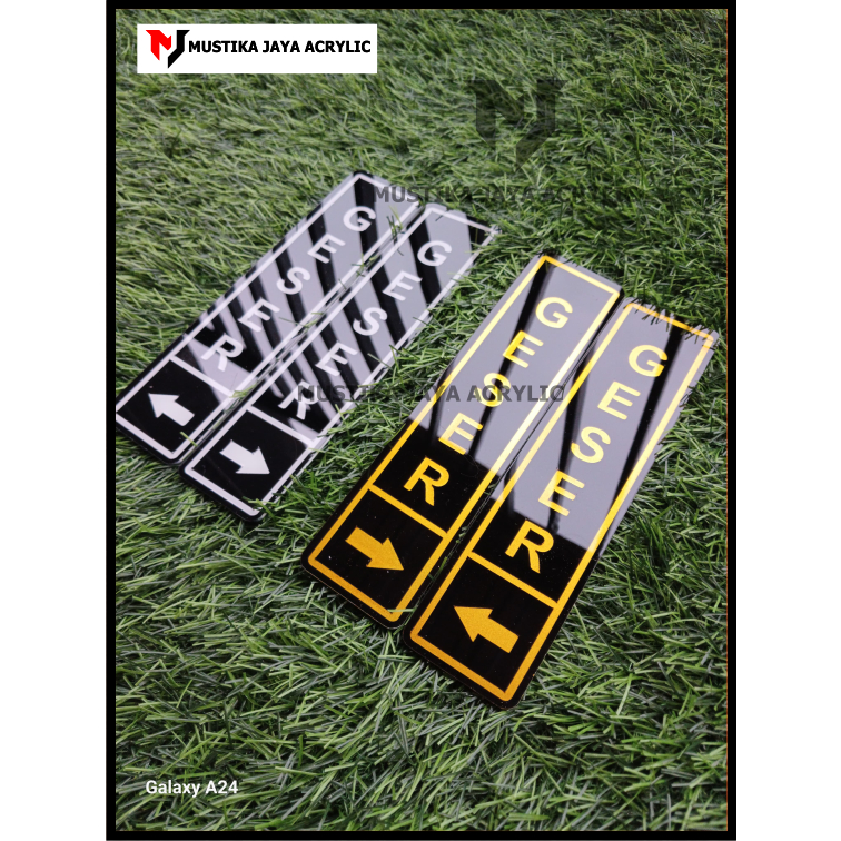 

Plat acrylic tulisan geser kanan atau geser kiri, sign label akrilik