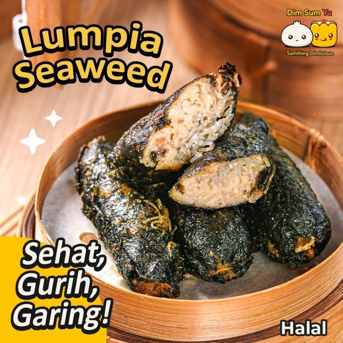 

MURAH banget !! Lumpia Seaweed Ayam Udang Spring Roll Garing Gurih Dim Sum