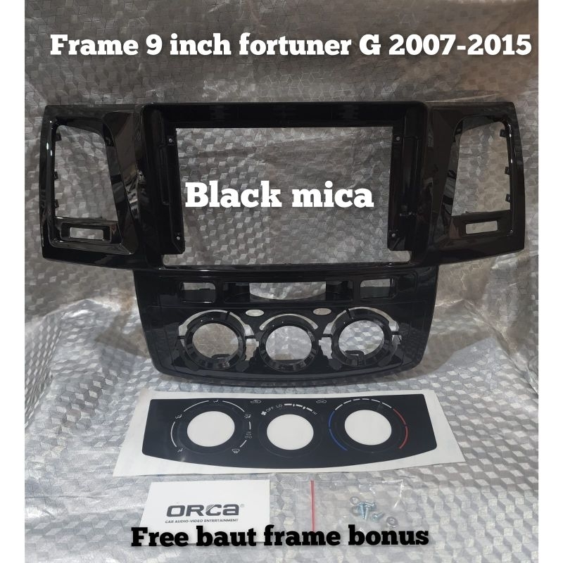 frame head unit android 9 inch mobil fortuner 2007-2015