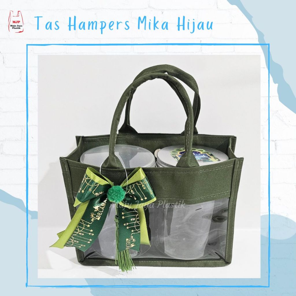 

Tas lebaran Hampers 25x10x20 20x10x20 Tas mika Kain PVC Goodie Bag Lebaran Eid Natal Christmas Imlek
