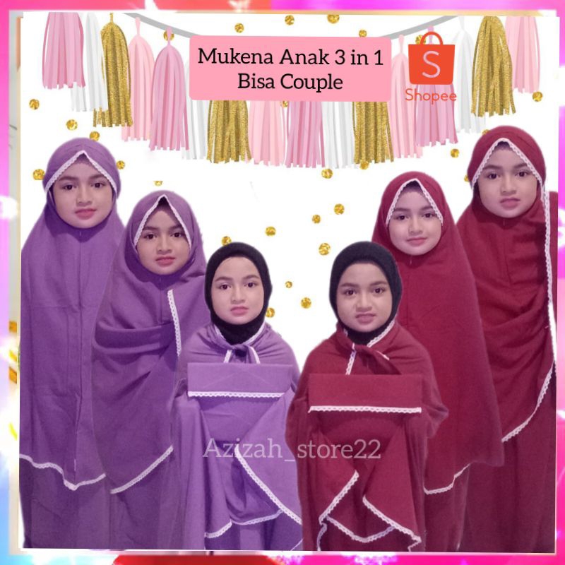 MUKENA ANAK 3 IN 1 MUKENA LESTI MUKENA DEWASA MUKENA MURAH
