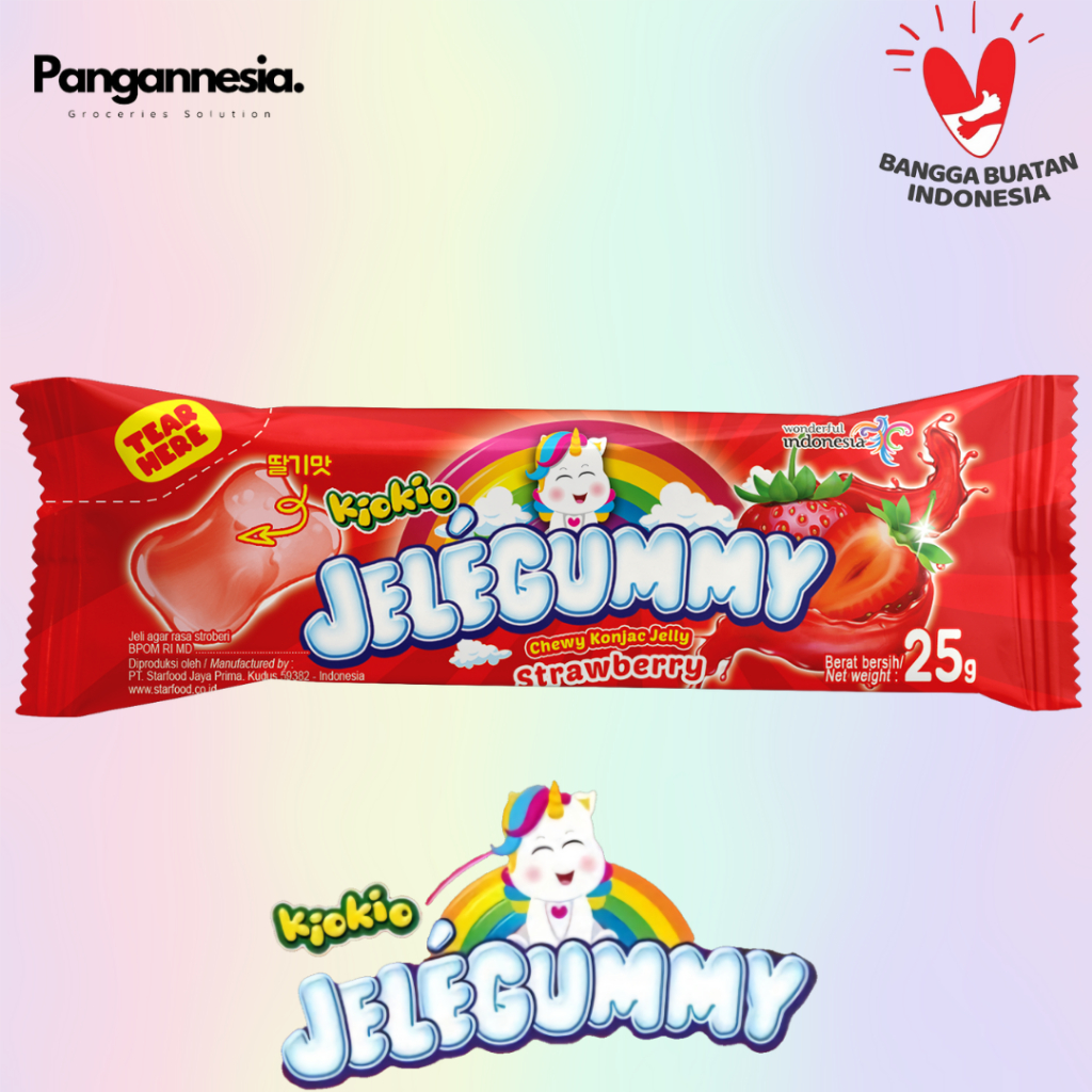 

Kiokio Jelegummy Strawberry 1 Box (24 pcs)