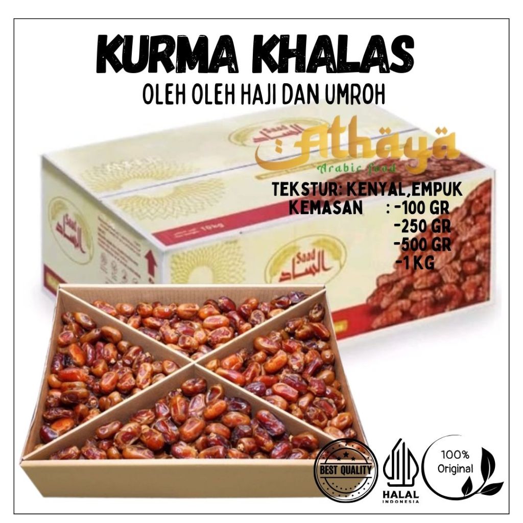 

Kurma Khalas Premium 1kg