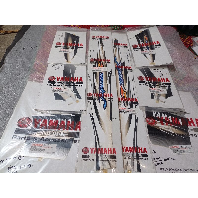 Striping Jupiter Z Burhan Silver Hitam Original