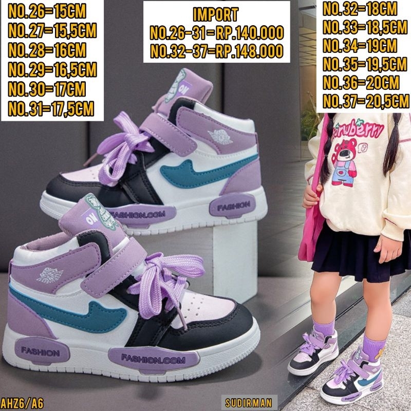SEPATU ANAK CEWEK/COWOK/ SEPATU FASHION ANAK/ SEPATU IMPORT ANAK/  SEPATU GAYA ANAK CEWEK