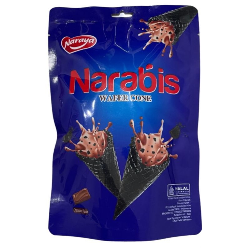 

Naraya Narabis Wafer Cone Chocolate 80gr