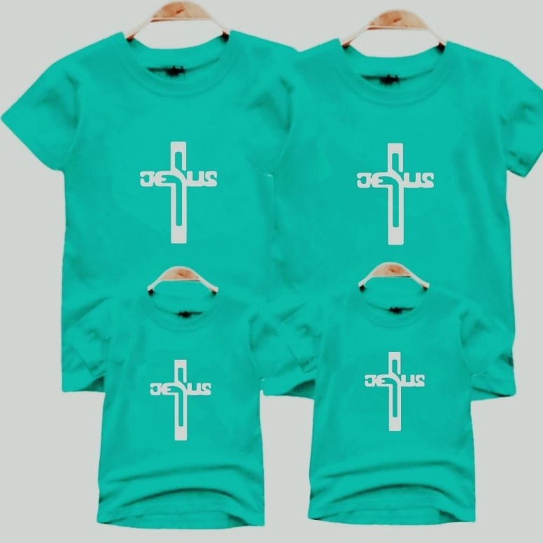 New Recommended HARGA UNTUK 1 BAJU SAJA BAJU KELUARGA KAOS FAMILY COUPLE SALIB JESUS LENGAN PENDEK U